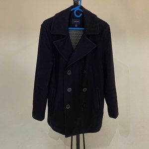 Lands' End Wool Peacoat Navy